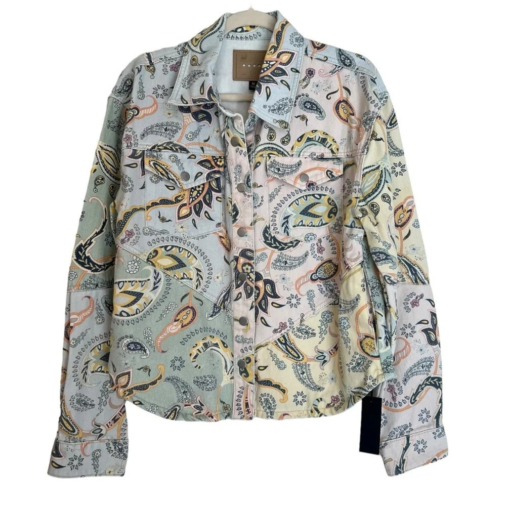 BlankNYC Coming Through Paisley Jacket Women’s Medium NWT Boho Fall Western